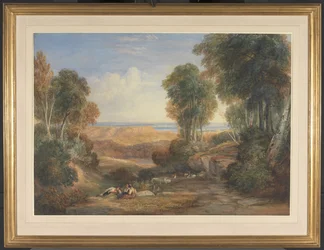 Soutok řek Severn a Wye s Chepstowem v dálce