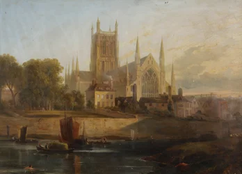 Worcesterská katedrála, řeka Severn