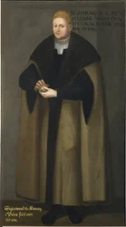 Sigismund I. Starší, král Polska a velkovévoda Litvy - Portrét Zikmunda I. Polska (1467-1548), Frumerie, David (1641-1677). olej na plátně