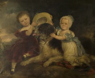 Arthur a Frances Hoodovi, děti sira Arthura Gregoryho ze Styvechale Hall a Nelsona, 1838