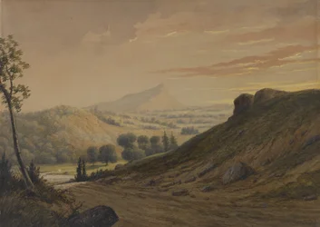 New England Scenery, cca 1850 (wc na papíře)