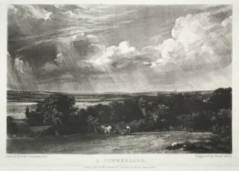 Různé předměty krajiny, charakteristické pro anglickou scenérii...A Summerland, 1831.