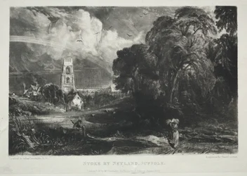 Různé předměty krajiny, charakteristika anglické scenérie...Stoke by Nayland, Suffolk, 1830.