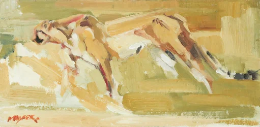 Gepard, 2015 (olej na plátně)