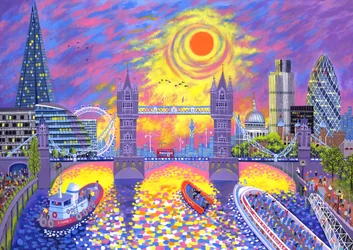 Západ slunce:Londýnský bazén, 2013