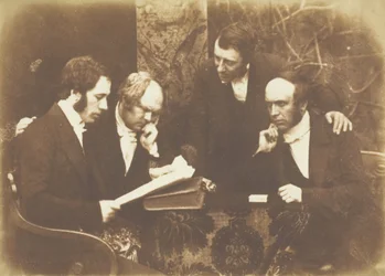 Dumbarton Presbytery, 29. března 1845. Tvůrci: David Octavius Hill, Robert Adamson, Hill & Adamson.