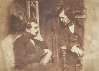 George Gilfillan a Samuel Brown, 1843-47. Tvůrci: David Octavius Hill, Robert Adamson, Hill & Adamson.