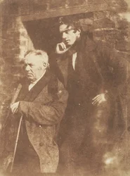 Rev. Miller a jeho syn Rev. Samuel Miller, 1843-47. Tvůrci: David Octavius Hill, Robert Adamson, Hill & Adamson.