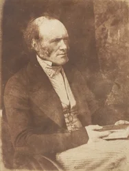 Sir Charles Lyell - geolog, 1843-47. Tvůrci: David Octavius Hill, Robert Adamson, Hill & Adamson.