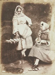 Newhaven Fishwives, Jeanie Wilson a Annie Linton, 1845.