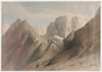 Výstup na Dolní pohoří Sinaje, 1839.