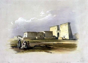Dakke, z knihy "Egypt a Núbie", svazek 1 (litografie)