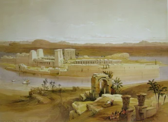 David Roberts Chrámový ostrov Philae