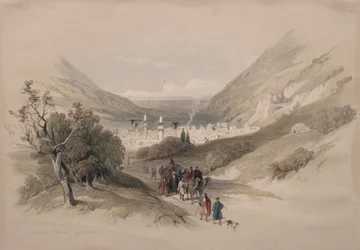 Vchod do Nábulusu, 1839.