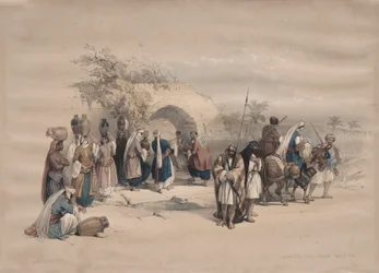 Fontána Panny Marie, Nazaret, 1839.