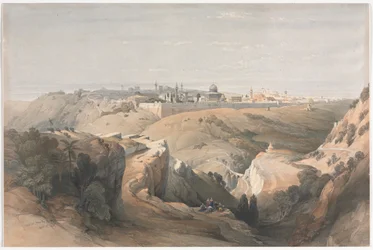 Jeruzalém z Olivetské hory, 1839.