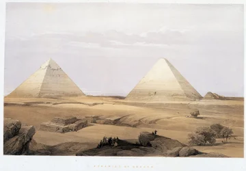 Pyramidy v Gíze - v díle „Svatá země“, Londýn 1849