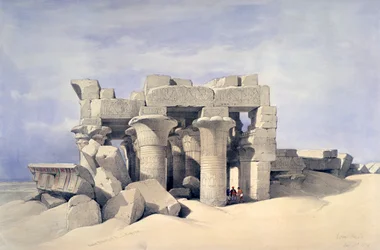 Chrám Sobek a Haroeris v Kom Ombo, 19. století