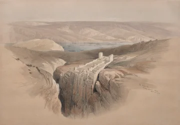Mrtvé moře při pohledu na Moab, 1839.
