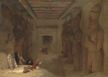 Hypostylová síň Velkého chrámu v Abú Simbelu, Egypt