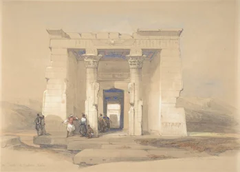 Chrám v Denduru, Núbie, 1848.