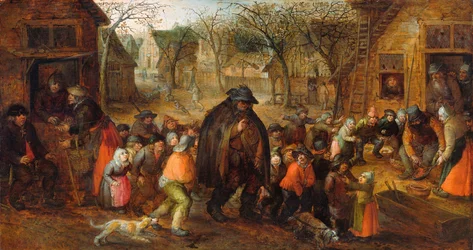 Slepý hráč Hurdy-Gurdy