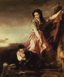 Sancho Panza v dobách svého mládí