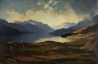 Loch Lomond (olej na plátně)