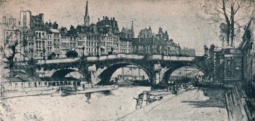 Pont Neuf: deska jedna z pařížské sady, 1904