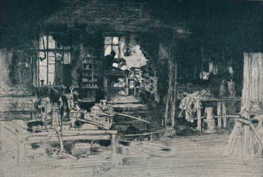 Dílna, Stirling, 1905.