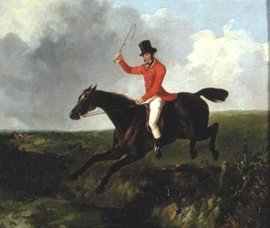 Robert Gilbert, mistr Yorkských honičů (olej na plátně)
