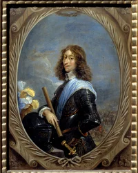 Portrét Ludvíka de Bourbon, čtvrtého prince Conde dit le grand Conde (Bourbon-Conde) (1621-1686) Malba Davida Teniers II Le Jeune (1610-1690) 1653 Sun. 0,22 x 0,16 m Chantilly, Musee Conde