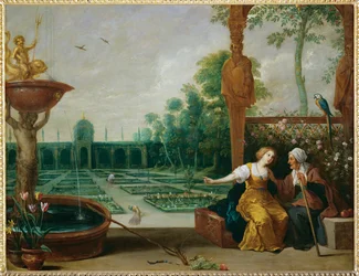 Vertumnus a Pomona, římský bůh ročních období a bohyně ovoce a zahrad.