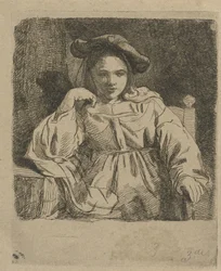 Sedící dívka