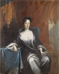 Edwige Sophie de Suede - Portrét vévodkyně Hedvigy Sophie z Holštýnska-Gottorpu (1681-1708), královny Švédska, od Kraffta, Davida, von (1655-1724). Olej na plátně, kolem 1700. Rozměry: 148x118 cm. Národní muzeum Stockholm