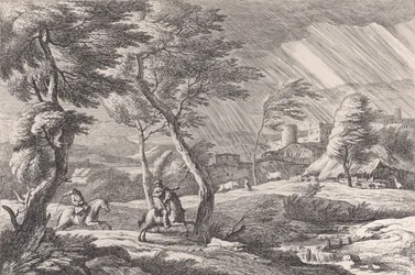 Deska 6: Bouře, 1743.