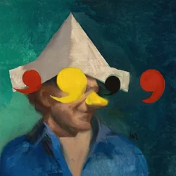 Marcel Broodthaers 17, 2022 (olej na plátně)