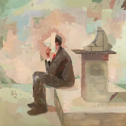 Marcel Duchamp 20, 2023 (olej na plátně)