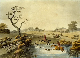 Poledne, Foxhunting, ryl J.H. Clarke a F. Jeakes
