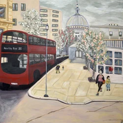 Londontown, 2017 (akryl na plátně)