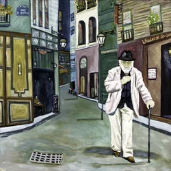 Parisien, 2018 (akryl na plátně)