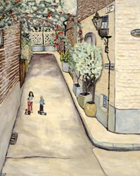 Watch House Hampstead, 2017 (akryl na plátně)