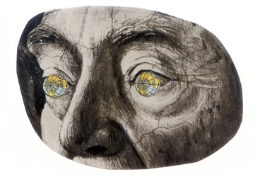 Globe eyes, 2016 (koláž)