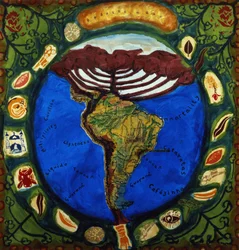 Parana, Brazílie I, 1995 (sítotisk a koláž)