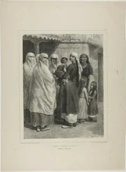 Tatarské ženy v Bajdaru, Krym, 26. srpna 1837