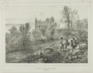 Zámek hraběte Woronzoffa, Aloupka, Krym, 12. srpna 1837
