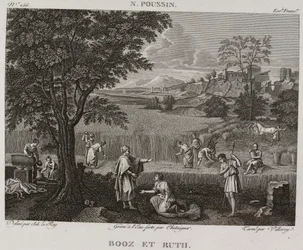 Denis-Sébastien Leroy, Antoine-Claude-François Villerey a Chataigner - Booz a Ruth, podle Nicolase Poussina - 1802-1815