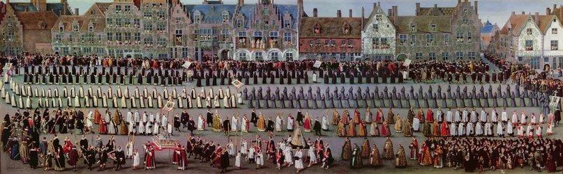 Ommegang v Bruselu 31. května 1615: procesí Notre-Dame du Sablon