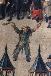 Triumf arcivévodkyně Isabelly v Ommeganck v Bruselu 31. května 1615, detail postavy v kostýmu čerta, 1615 (detail 75629)