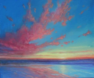 As Evening Falls, 2019 (olej na plátně)